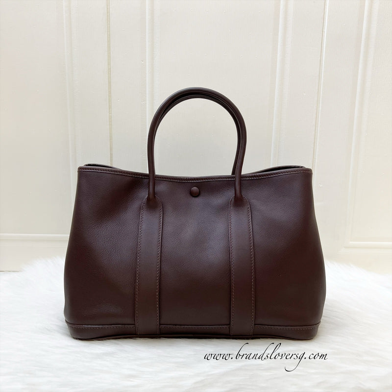 Hermes Garden Party 30 TPM in Havane Swift Leather and PHW