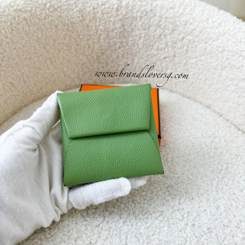 Hermes Bastia in Vert Criquet Epsom Leather