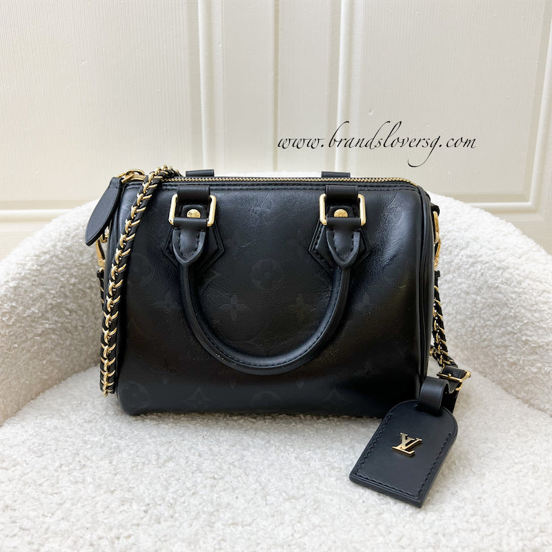 LV Speedy BB Ink in Noir (Black) Monogram GHW