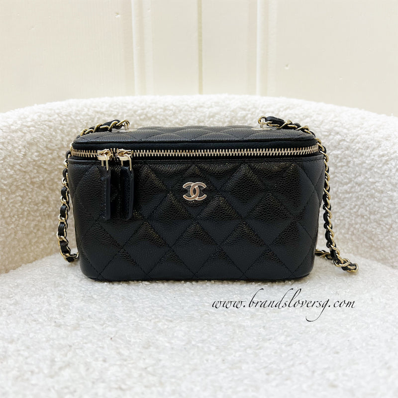 Chanel 22S / 23P Small Vanity in Black Caviar and LGHW