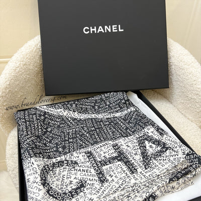 Chanel 90cm VIP Scarf with CC Logo