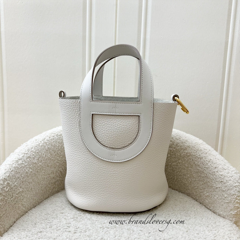 Hermes In The Loop 18 Bag in Gris Pale Clemence / Swift Leather and GHW