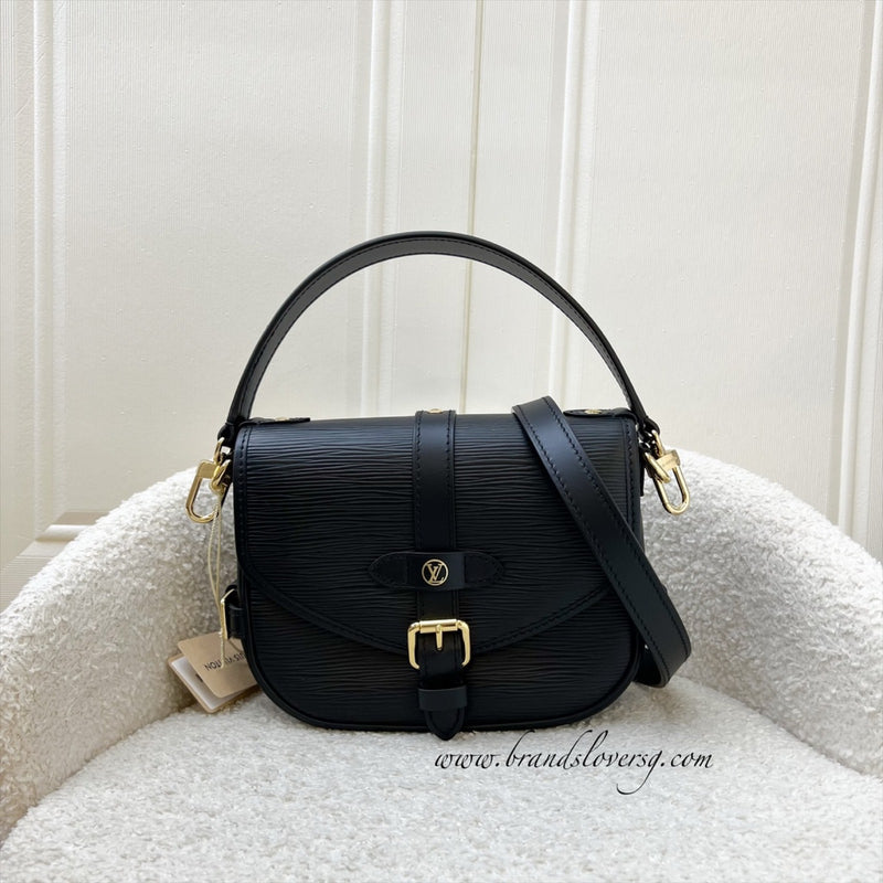 LV Saumur BB in Black Epi Leather and GHW (Model: M23469)