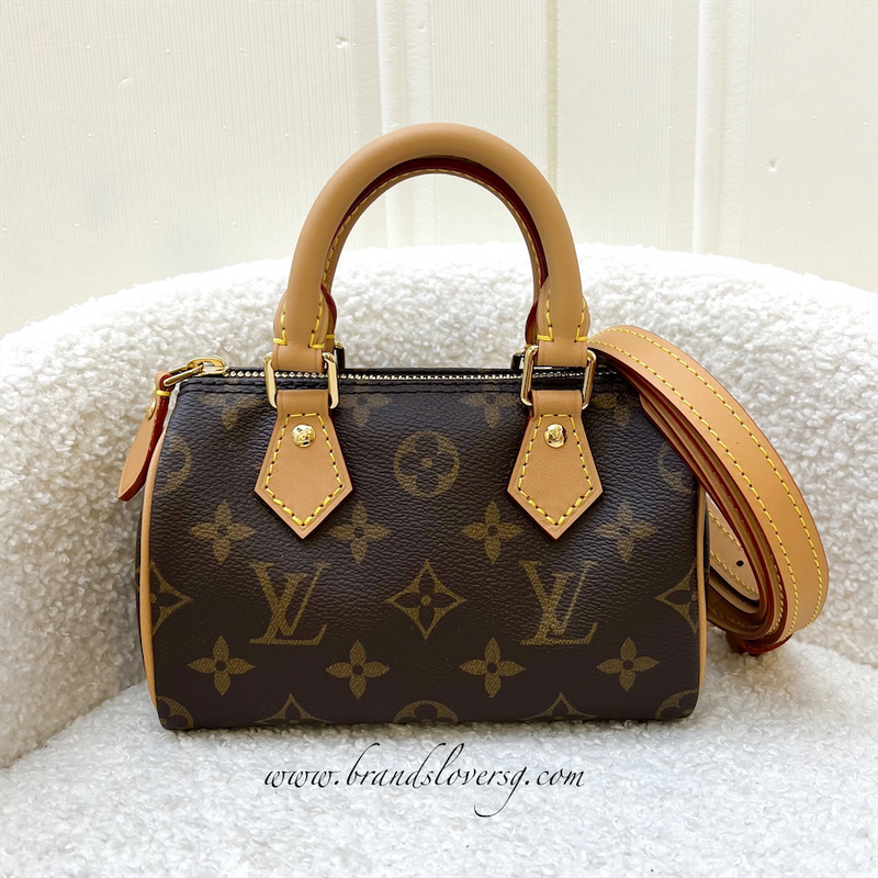 LV Nano Speedy in Monogram Canvas and GHW