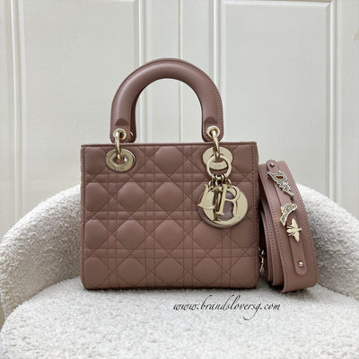 Dior Lady Dior My ABCDior Small Bag in Blush Pink Lambskin and LGHW