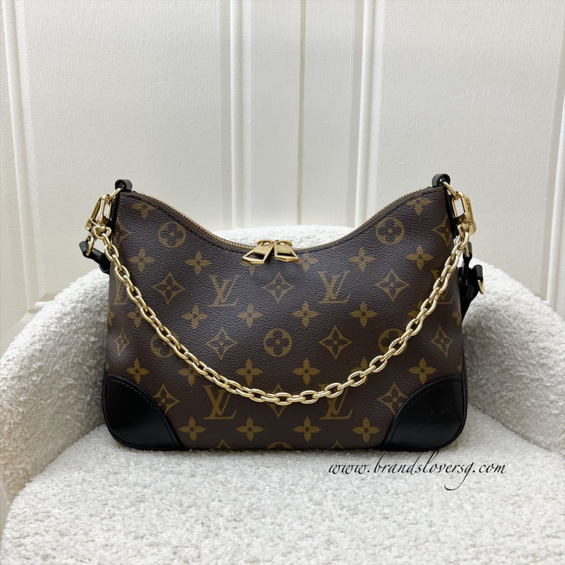 LV Boulogne PM in Monogram Canvas, Black Leather and GHW
