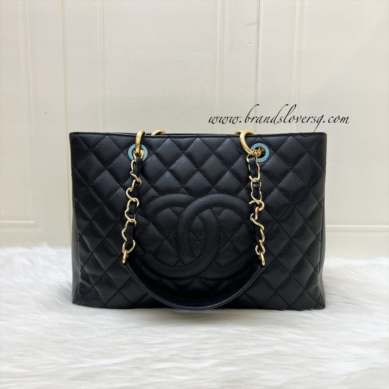 Chanel Grand Shopping Tote GST in Black Caviar and GHW
