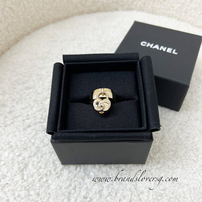 Chanel Heart Charm Ring in LGHW