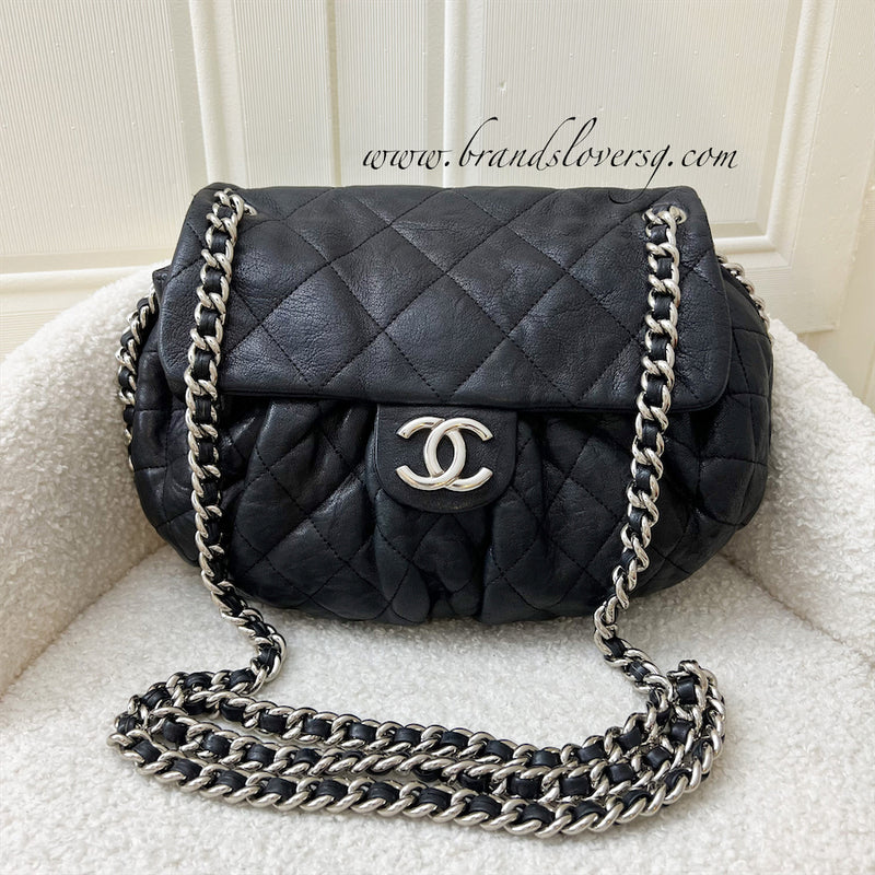 Chanel Seasonal Chain Around Quilted Flap in Black Calfskin and SHW