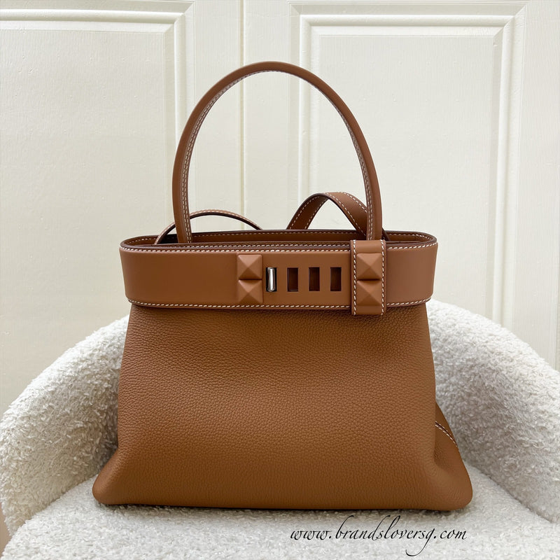 Hermes Medor Tote Bag in Gold Togo and Swift Leather and PHW