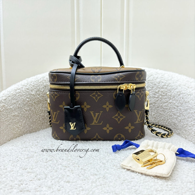 LV Vanity PM in Monogram Canvas and Black Trim