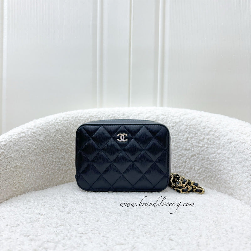 Chanel Mini Camera Bag in Black Caviar and GHW