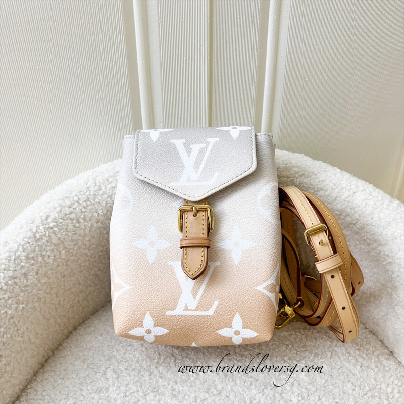 LOUIS VUITTON Monogram Giant By The Pool Tiny Backpack Brume 1199107