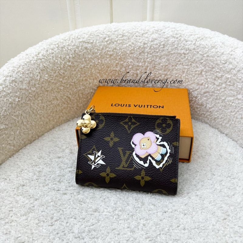 LV Lisa Wallet with Vivienne Print Monogram Canvas and GHW (Model: M12487)