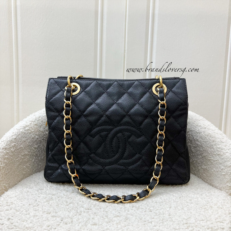 Chanel Petite Timeless Tote PTT in Black Caviar and GHW