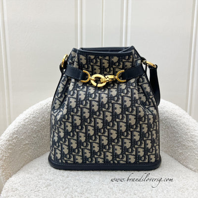 Dior Medium C'est Dior Bag in Blue Dior Oblique Jacquard and GHW (Model: M2271UTZQ)