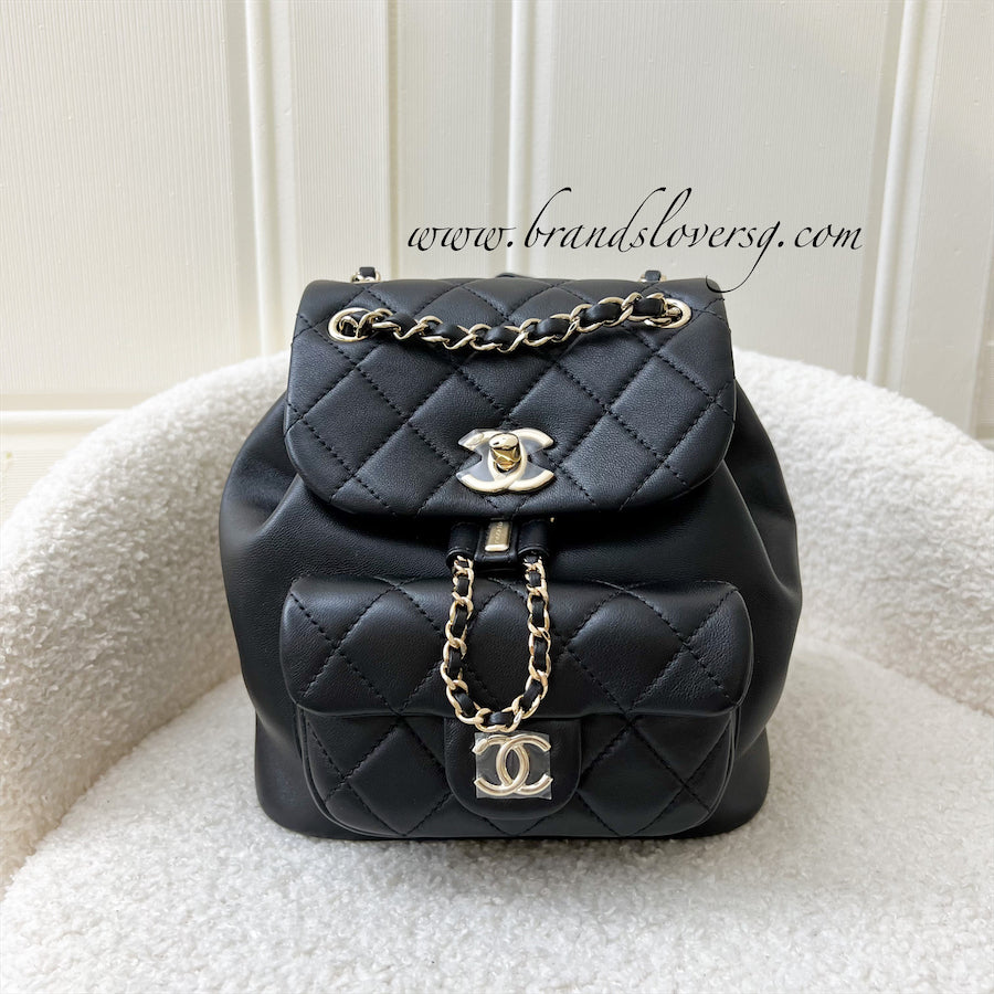 CHANEL 22A Grey Duma Backpack LGHW - Timeless Luxuries