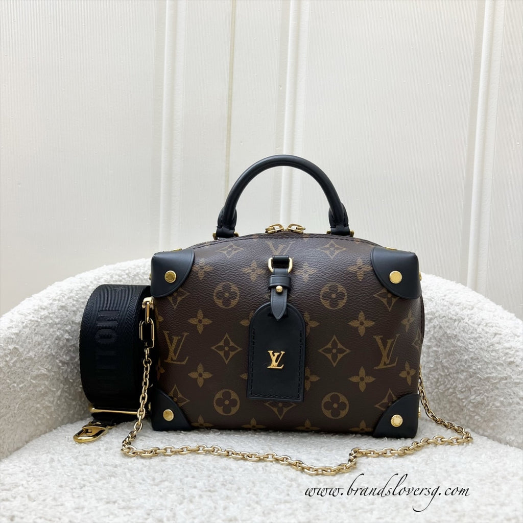 Louis Vuitton Petite Malle Souple in Monogram Canvas, Black