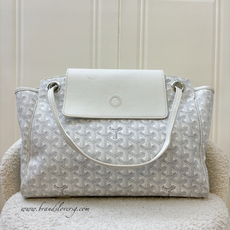 Goyard Rouette Souple PM in Blanc White Signature Canvas