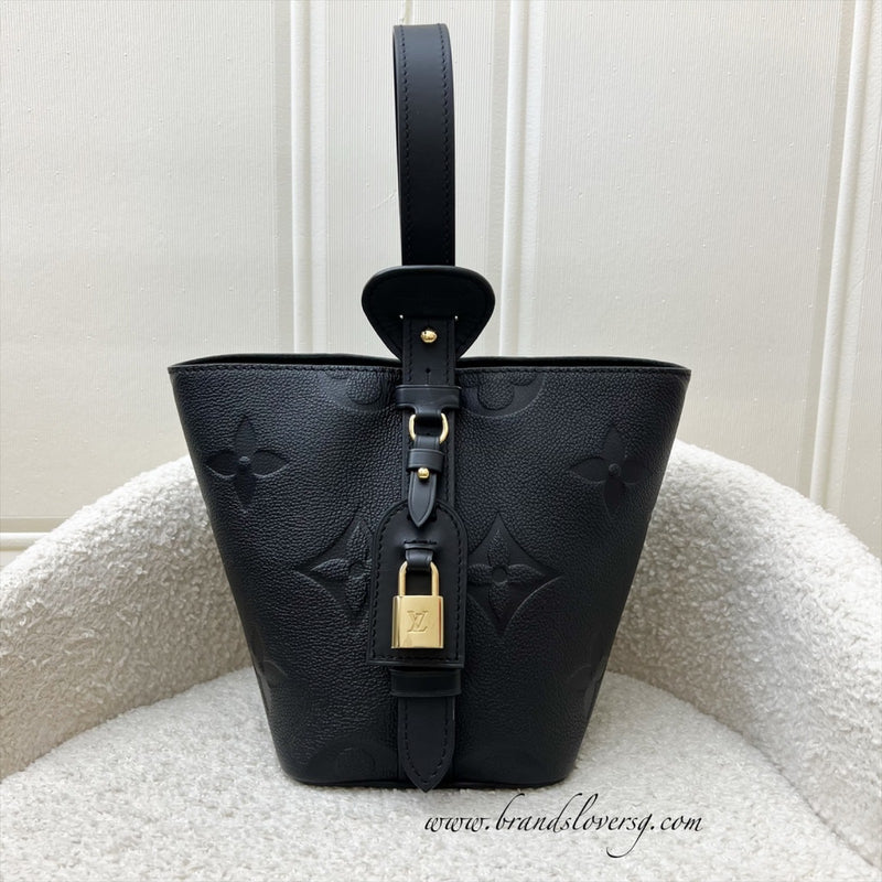 LV All in BB in Noir Black Giant Monogram Empriente Leather and GHW