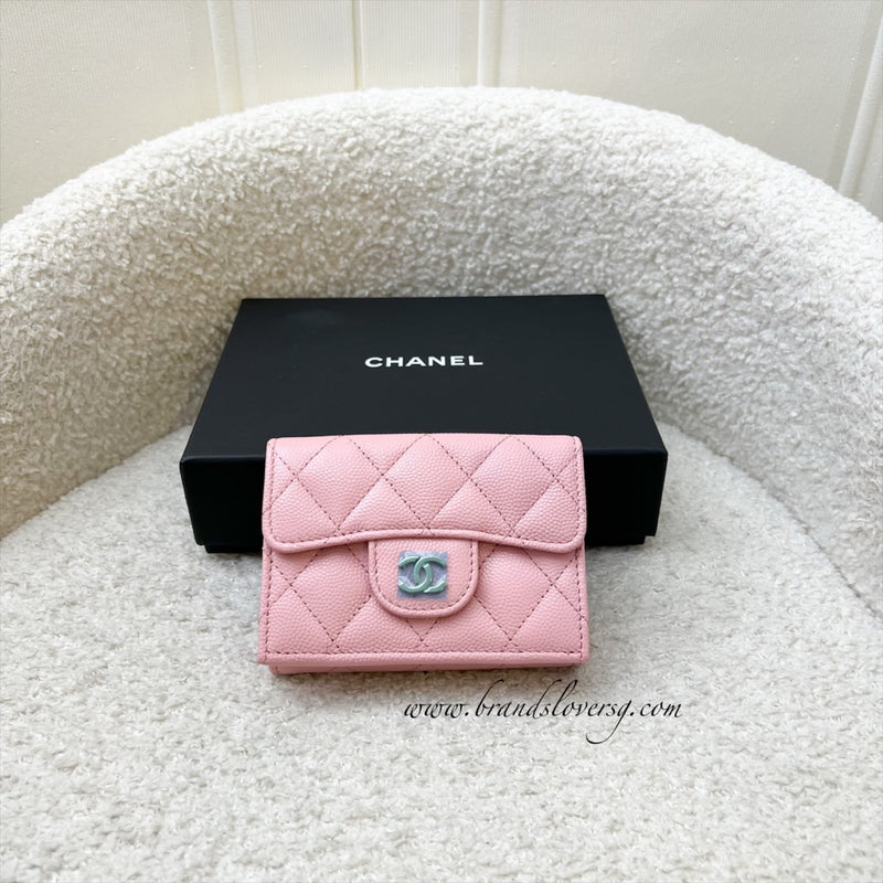 Chanel Trifold Small Wallet in 22C Pink Caviar LGHW