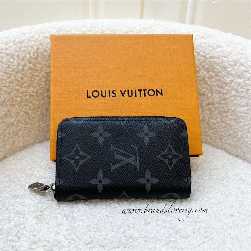 LV Zippy Card Holder / Purse in Monogram Eclipse and SHW