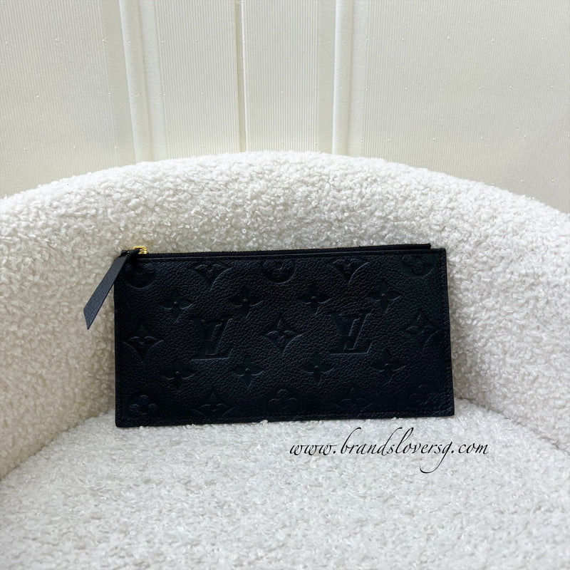 LV Felicie Pochette Insert in Black Empreinte Leather and GHW