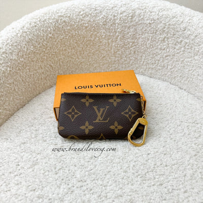 LV Key Pouch in Monogram Canvas and GHW