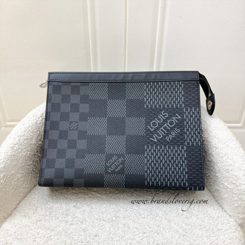 LV Pochette Voyage MM in Damier Graffiti 3D Canvas and SHW (Model: N60444)