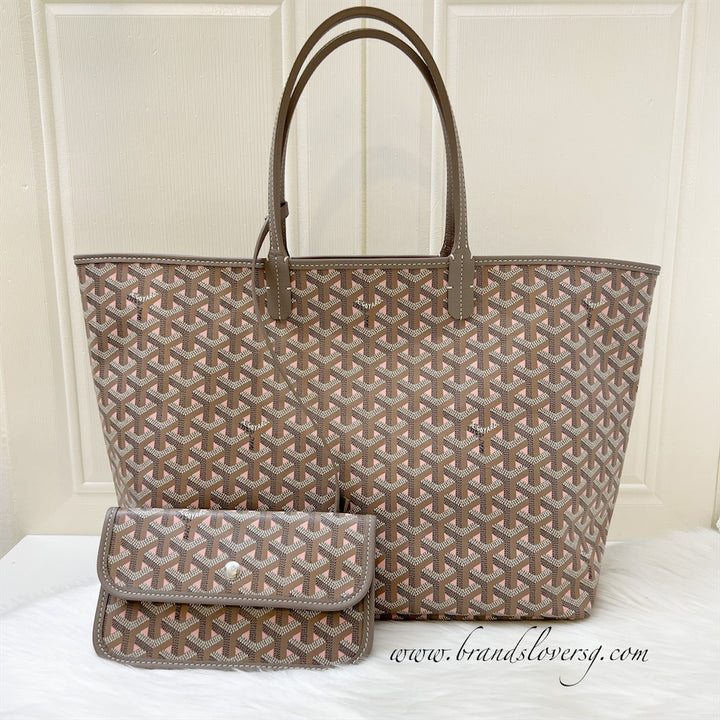 Goyard Saint Louis Claire Voie PM Tote in Limited Edition Grey Pink Brands Lover