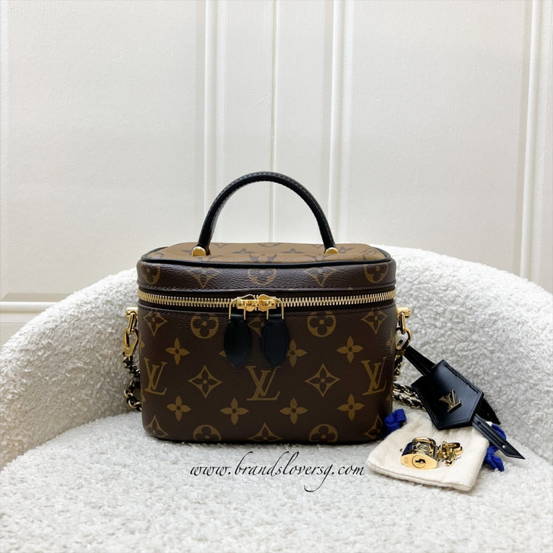 LV Vanity PM in Monogram Canvas, Black Trim and GHW (Model: M45165)