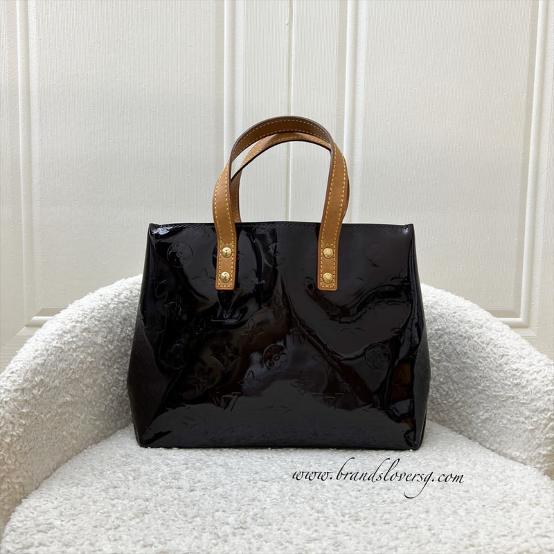 LV Reade PM Tote in Amarante Vernis Patent Leather and GHW