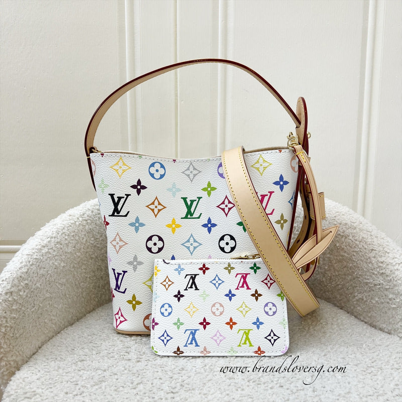 LV x TM All in BB in Murakami Multicolored Monogram Coated Canvas and GHW (Model: M13089)