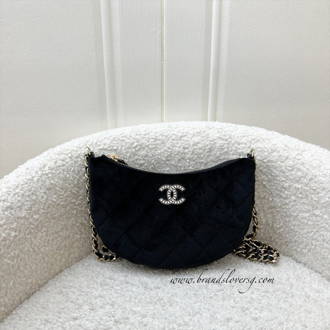 Chanel VIP Gift Crossbody Bag with Crystal Studded CC Logo in