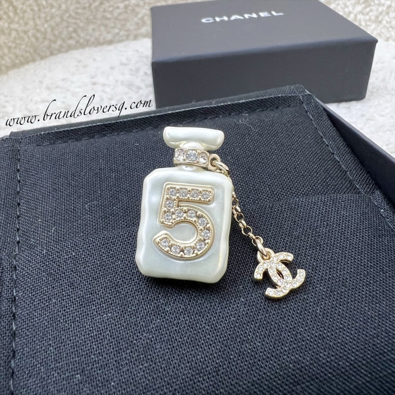 Chanel 22S No. 5 Perfume Bottle Pin Brooch