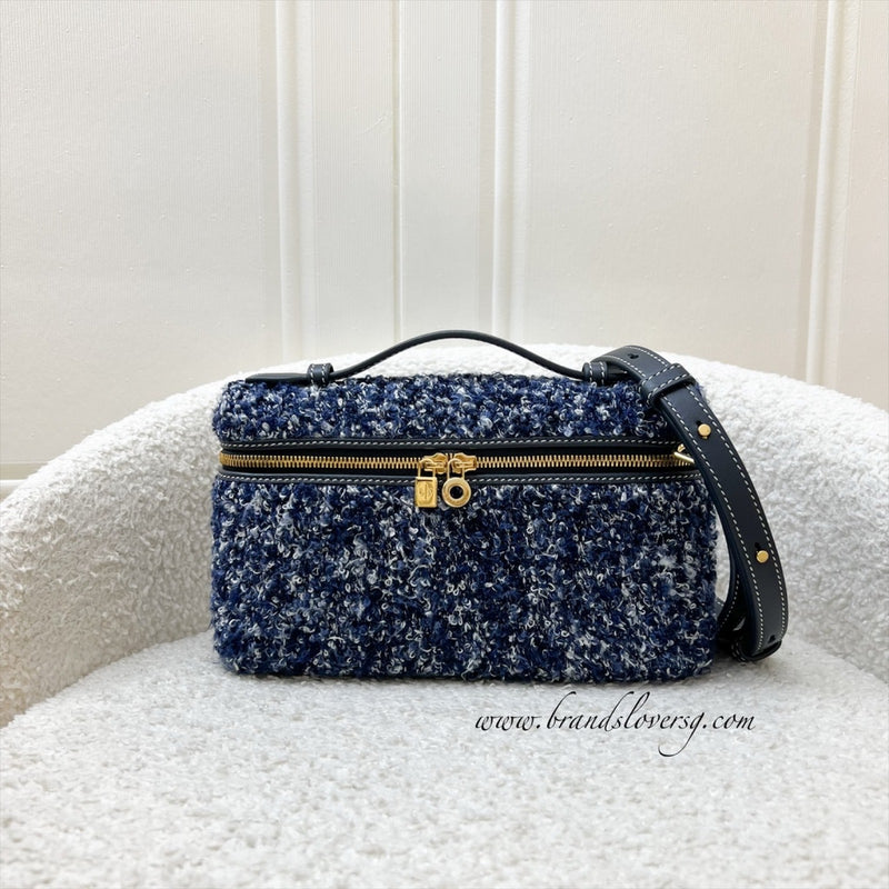 Loro Piana Extra Pocket L19 in Denim Silk, Midnight Blue Calf Leather and GHW