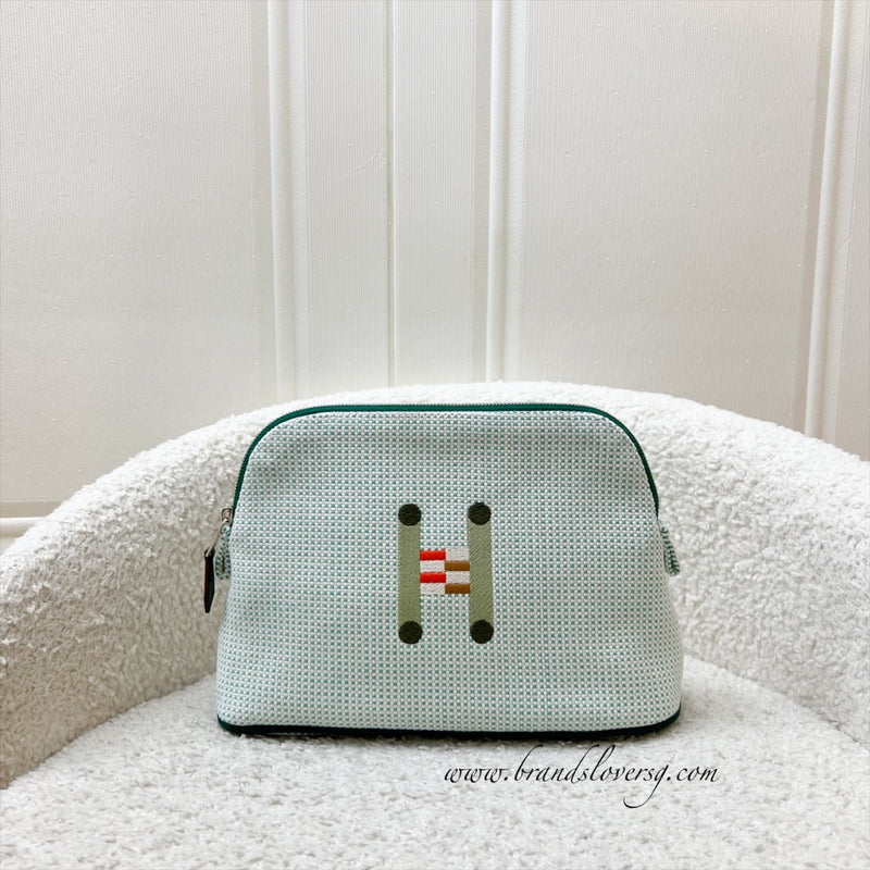 Hermes Bolide Crazy H Case, Mini Model in Nuage/Menthe