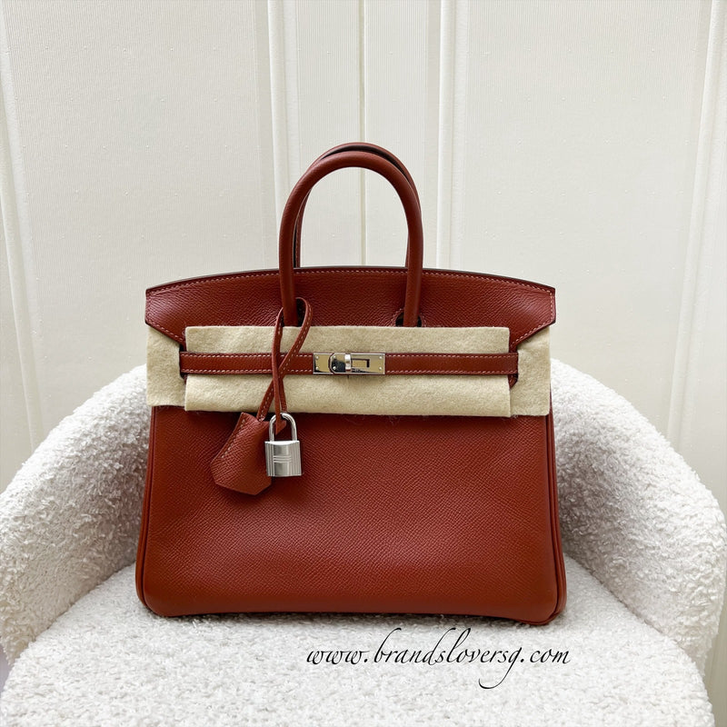 Hermes Birkin 25 in (Likely Brique) Epsom Leather and PHW