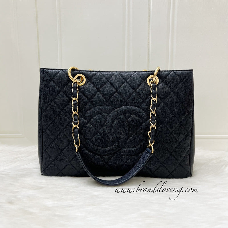 Chanel Grand Shopping Tote GST in Black Caviar and GHW