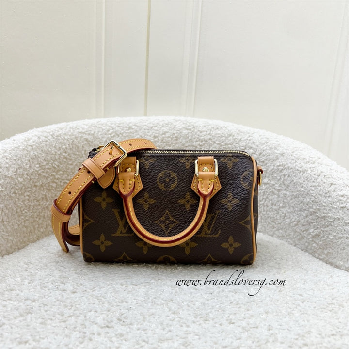 LV Nano Speedy in Monogram Canvas and GHW (Model: M81085) – Brands