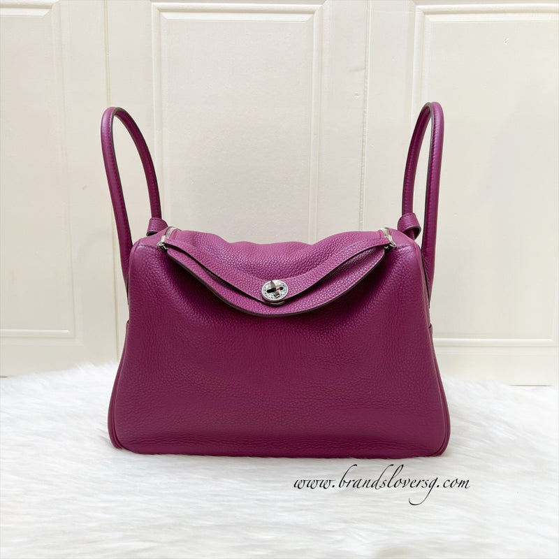 Hermes Lindy 34 in Purple Clemence Leather and PHW
