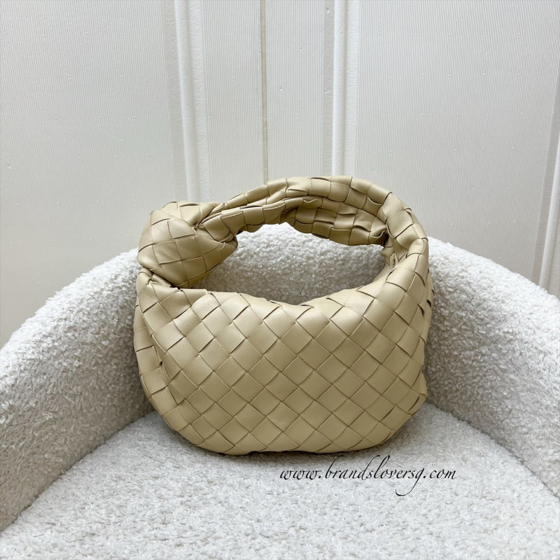 Bottega Mini Jodie in Porridge Intrecciato Leather and GHW