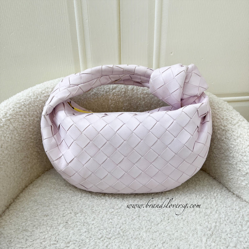 Bottega Veneta BV Mini Jodie in Baby Pink Lambskin and Calfskin Interior