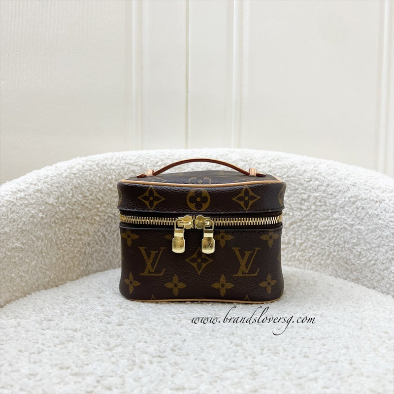 LV Nice Nano Monogram Canvas in GHW (Model: M44936)