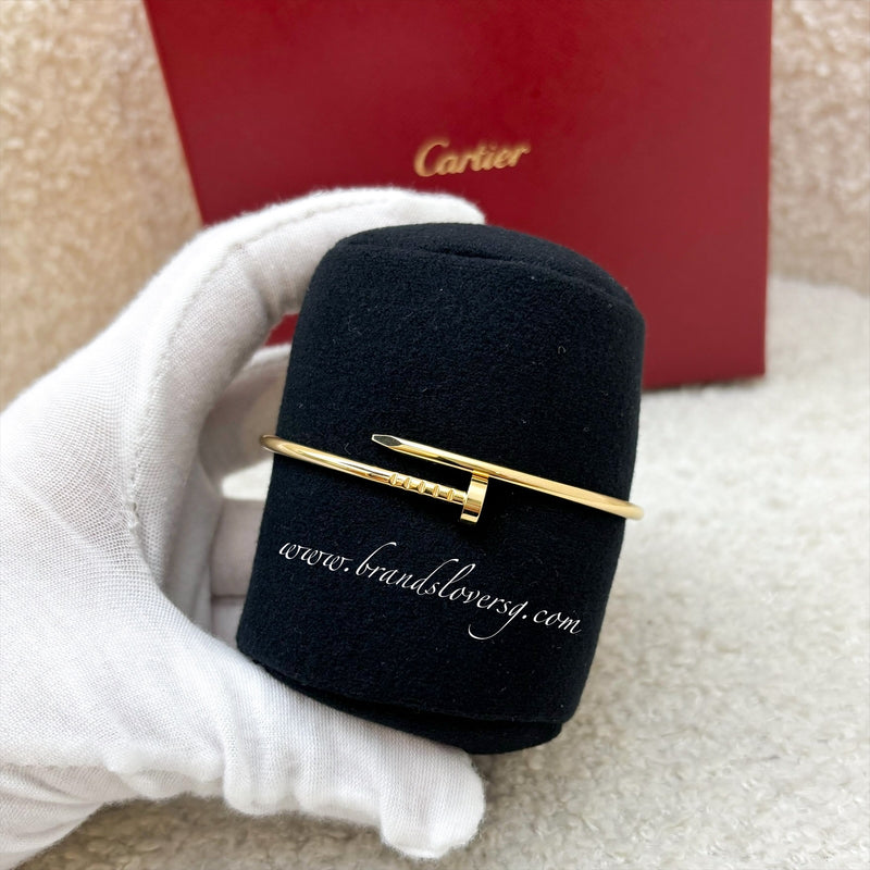 Cartier Juste Un Clou JUC Small Model SM Bracelet in 18K Yellow Gold Sz 17