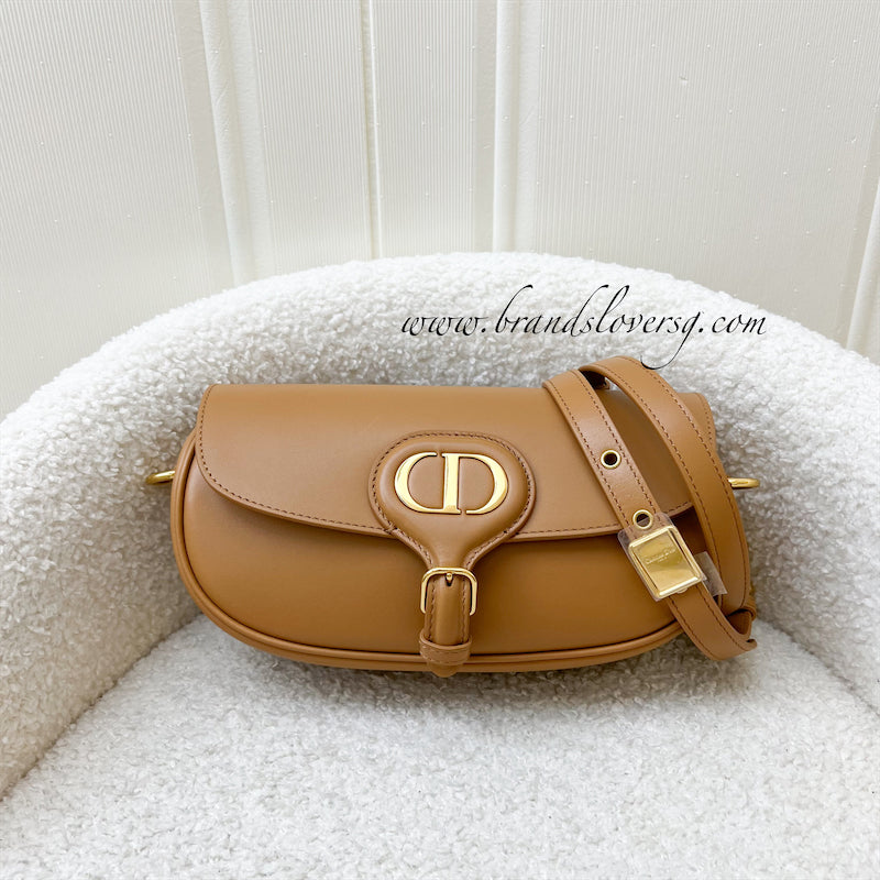 Dior Bobby East West Bag in Camel Calfskin and AGHW