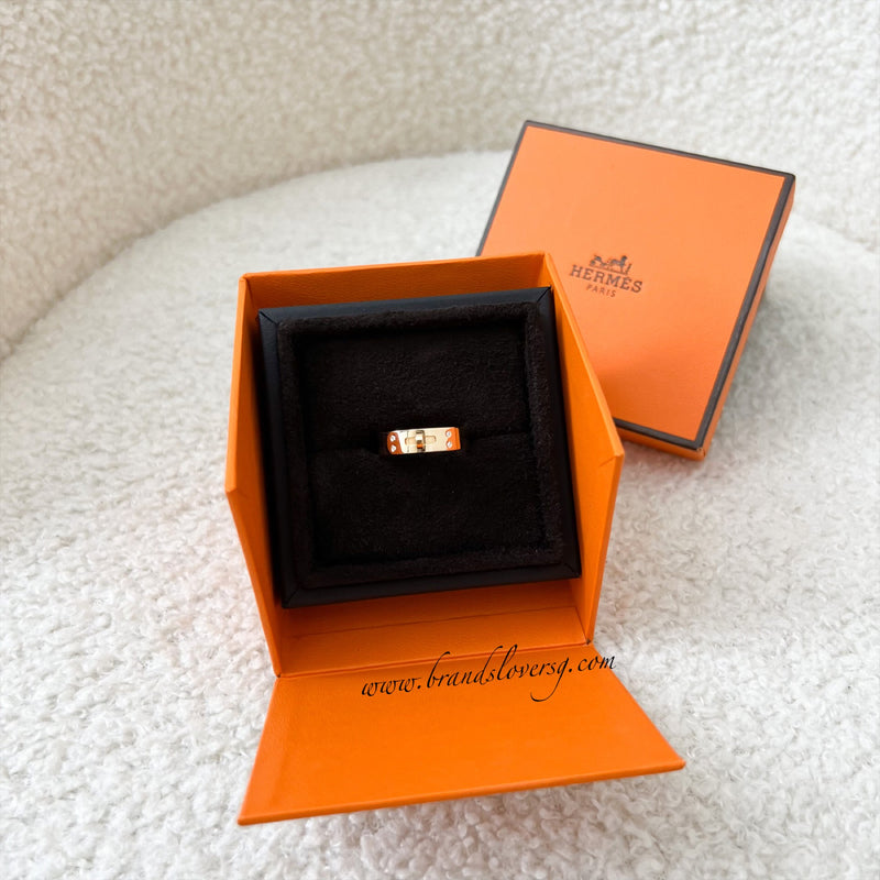 Hermes Bague Kelly H PM Ring Size 56
