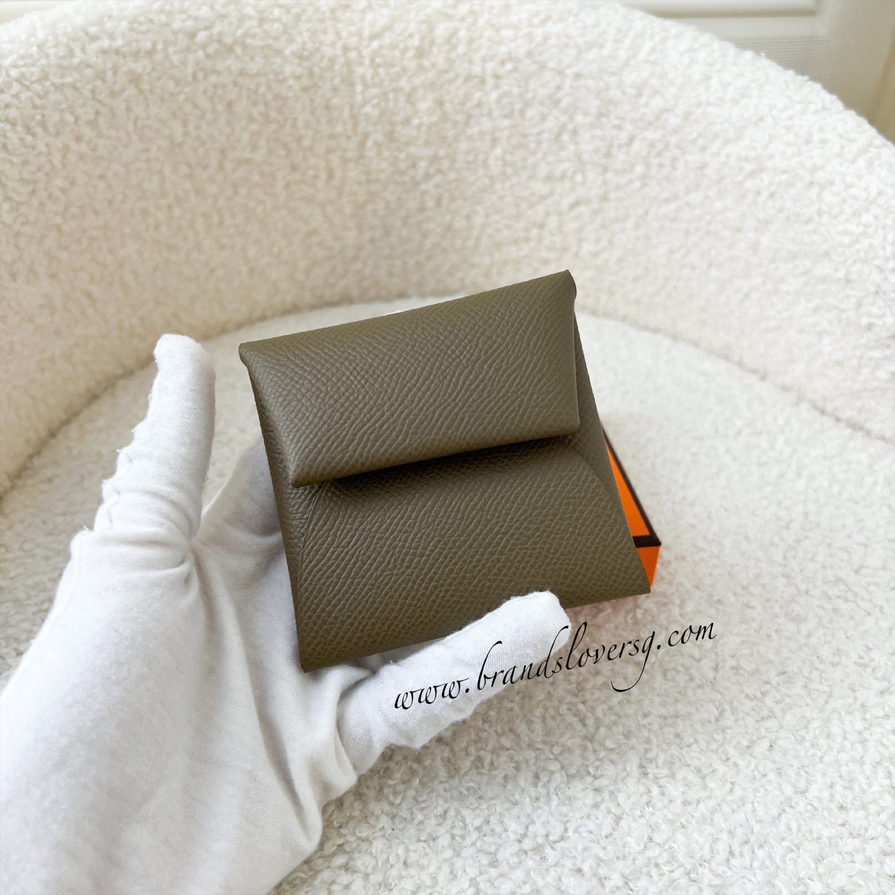 Hermes Bastia in Etoupe Epsom Leather Brands Lover