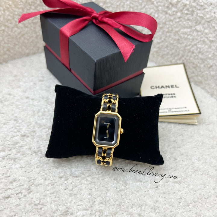 AUTHENTIC VINTAGE CHANEL PREMIERE M WATCH - WITH BOX Chanel Première Édition Originale Full set for $5,291 for  main image 2