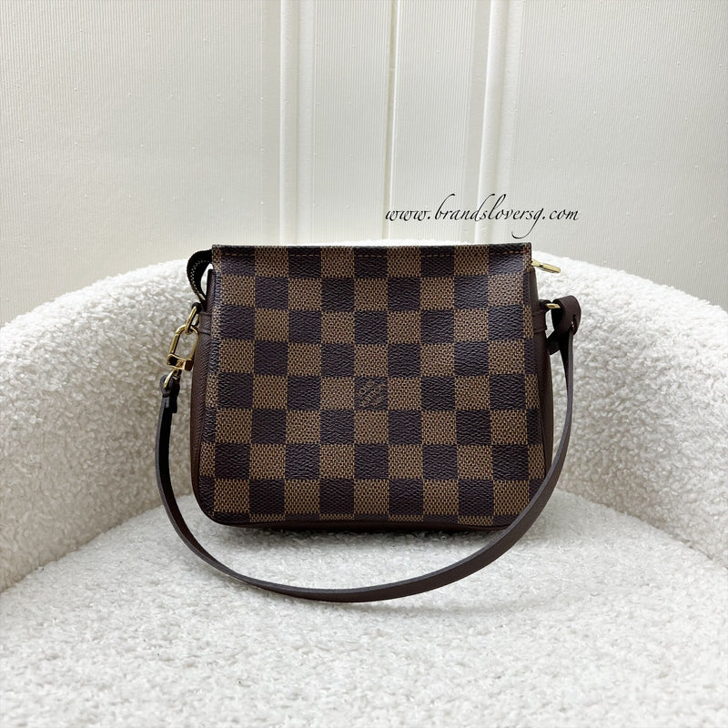 LV Mini Bag / Pochette in Damier Ebene Canvas and GHW